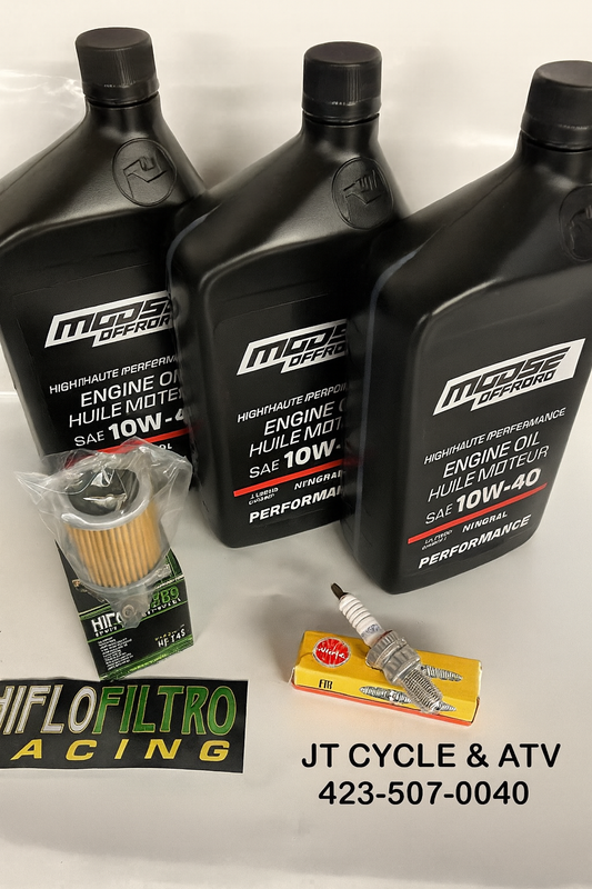Yamaha YFM350 350 Big Bear 87-99 Oil Change Filter Service Maintenance Kit NGK Spark Plug Tune Up